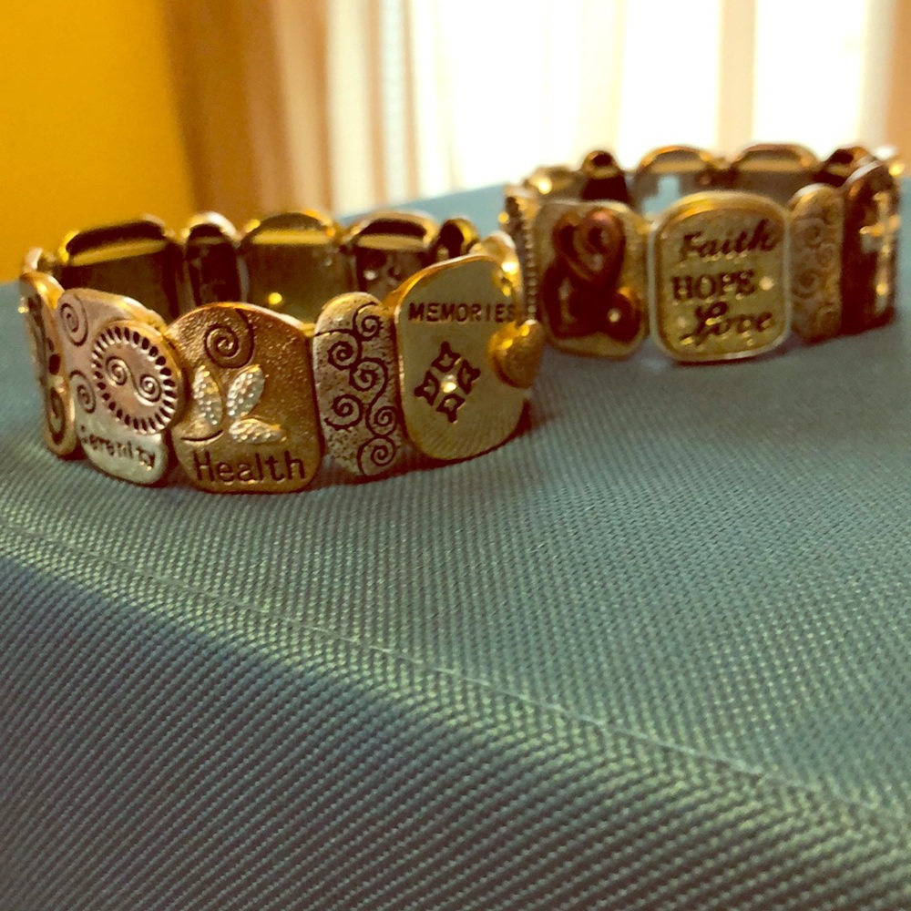 Two faith inspirational bracelets